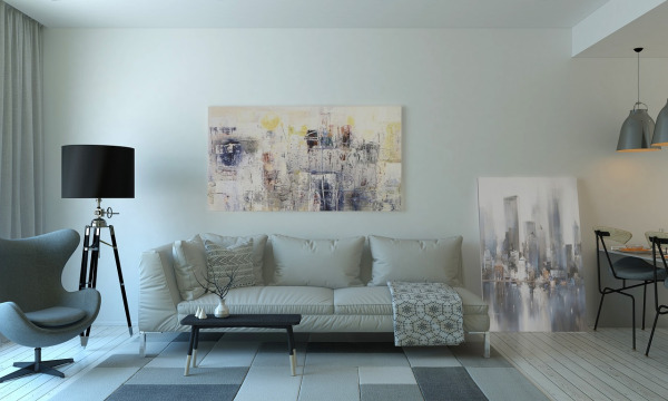 robot vacuum living room